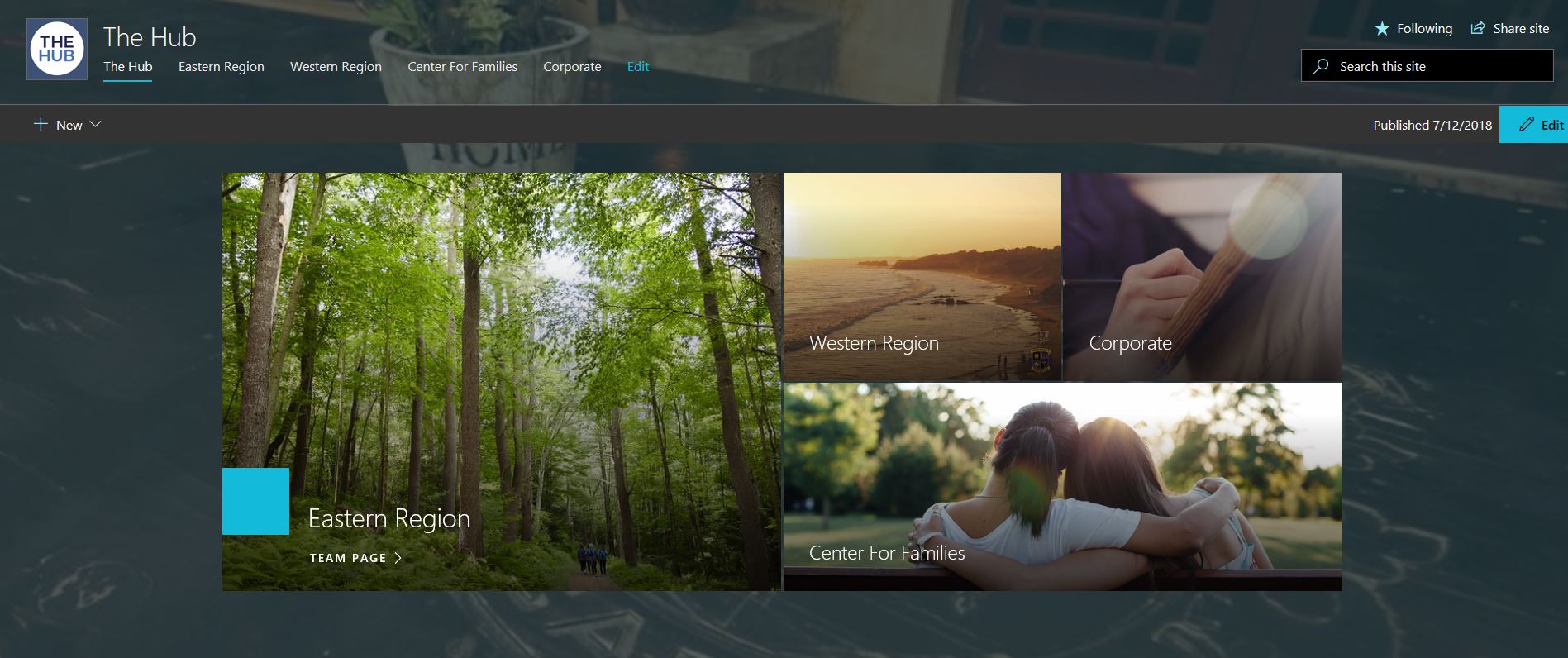 Picture of website seth created